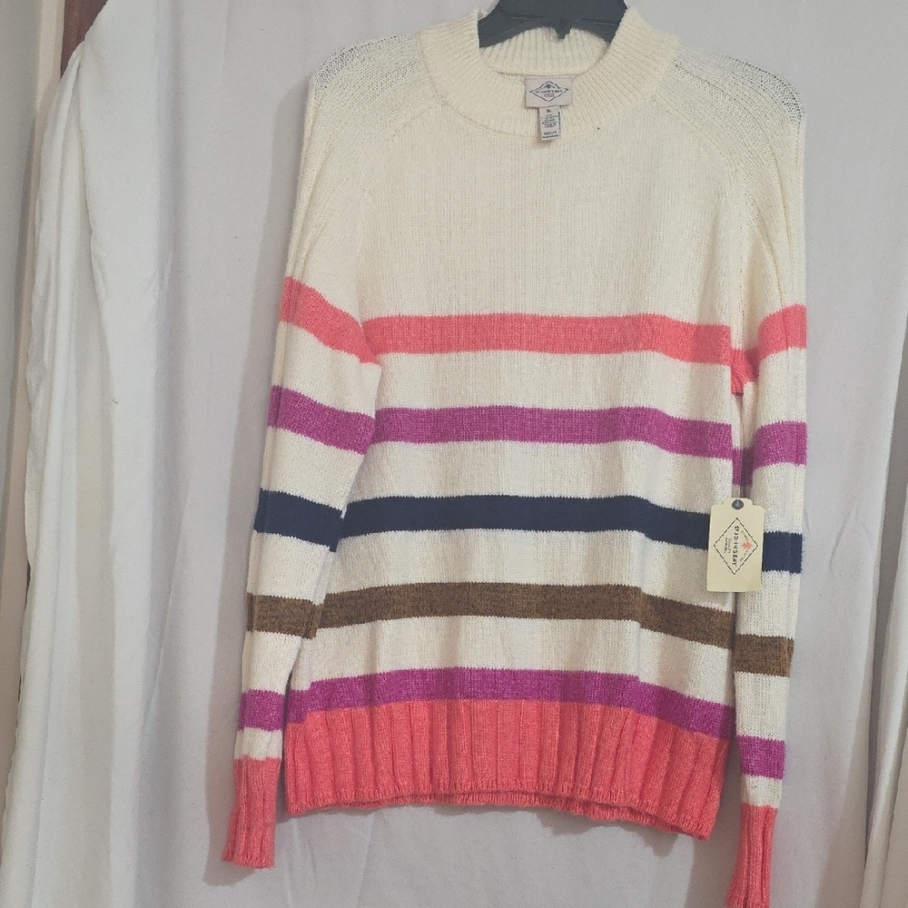 St John's Bay "Coral Stripe" Sweater